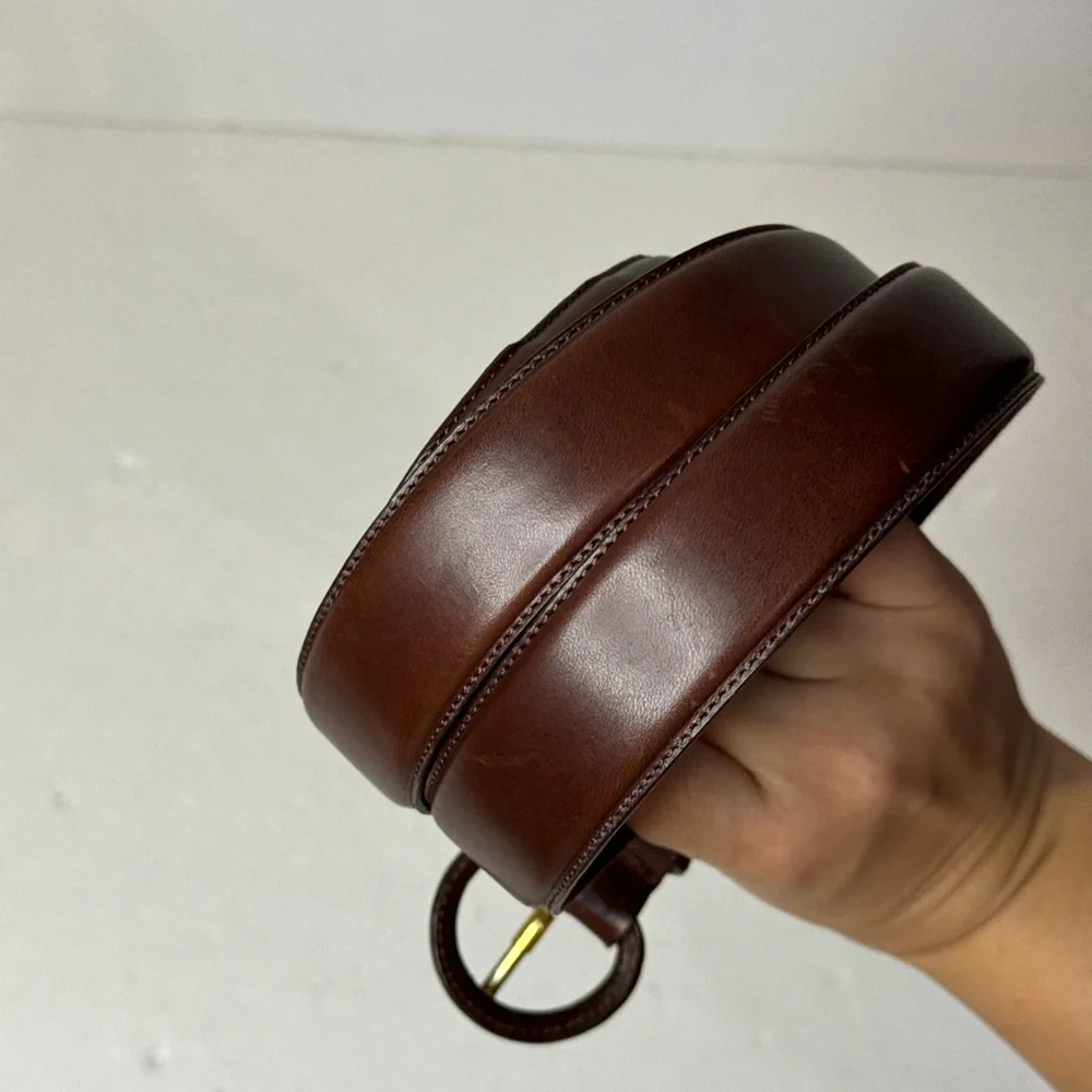 Polo Ralph Lauren Brown Leather Belt Size 36